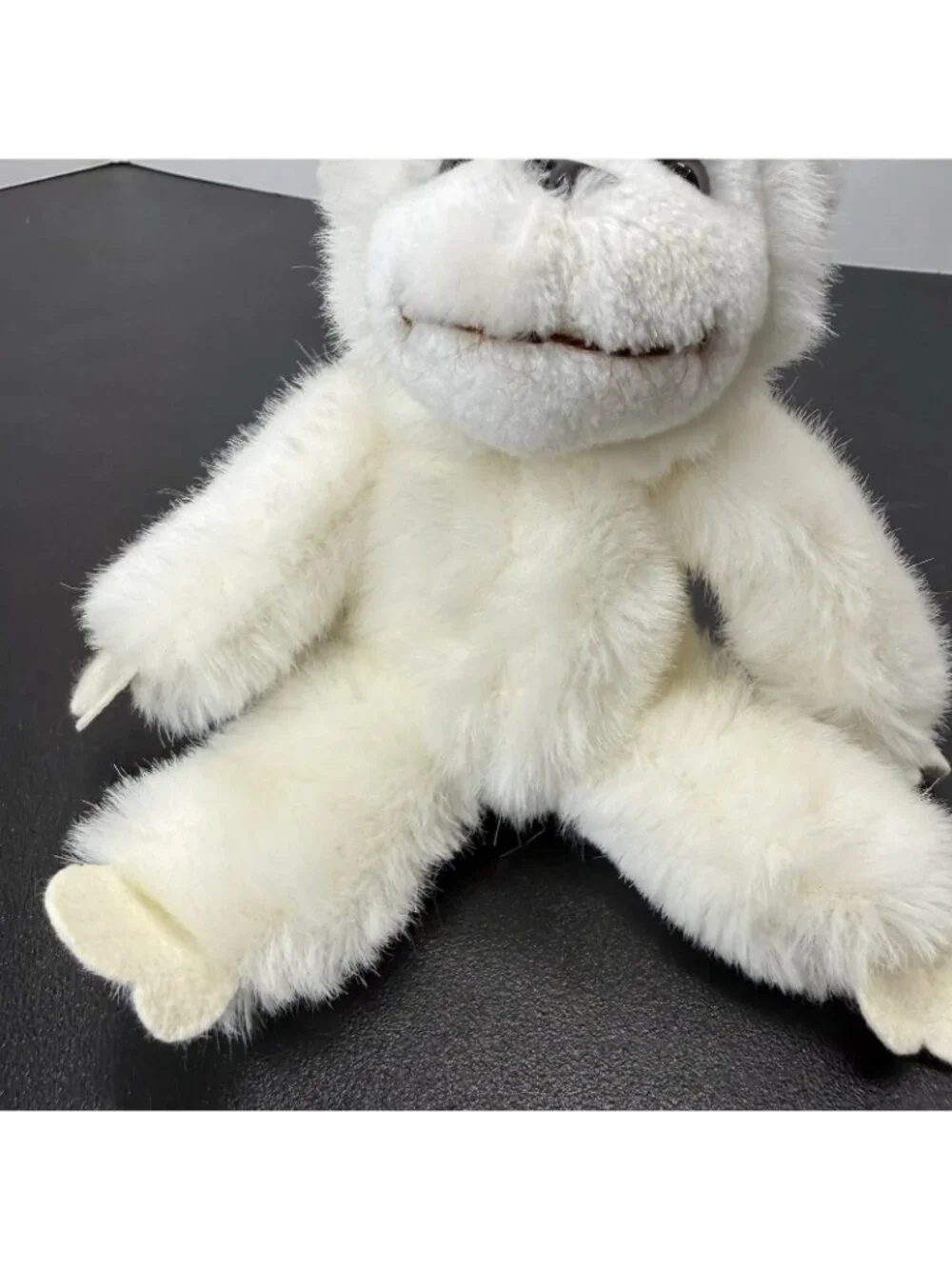 Vintage 1990s Russ Mungo White Monkey Ape Soft Plush Toy 8 Inch